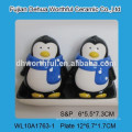 Suporte de palito de cerâmica de alta qualidade com pingüim figurine